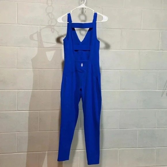 Free People Movement Never Better One-Piece Jumpsuit S in Electric Cobalt NWOT - Picture 8 of 11
